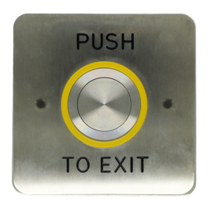 Exit Device: Yellow Bezel