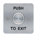 Exit Device: Push Button – 25mm, s/steel