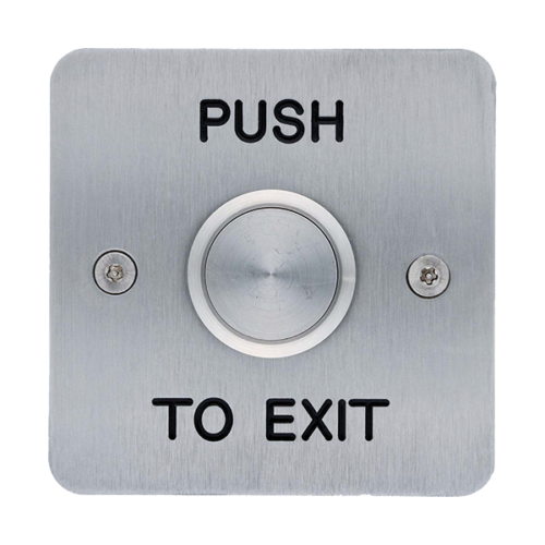 Exit Device: Push Button - 25mm, s/steel